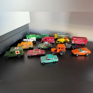 Vintage Toy Car Set